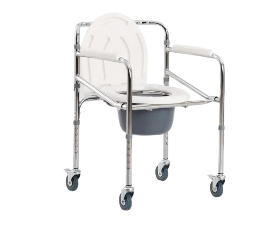 Commode Chair with Wheels