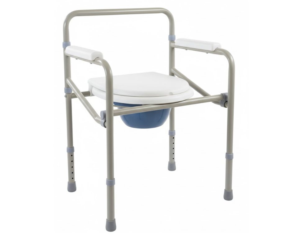 Commode Chair with Wheels